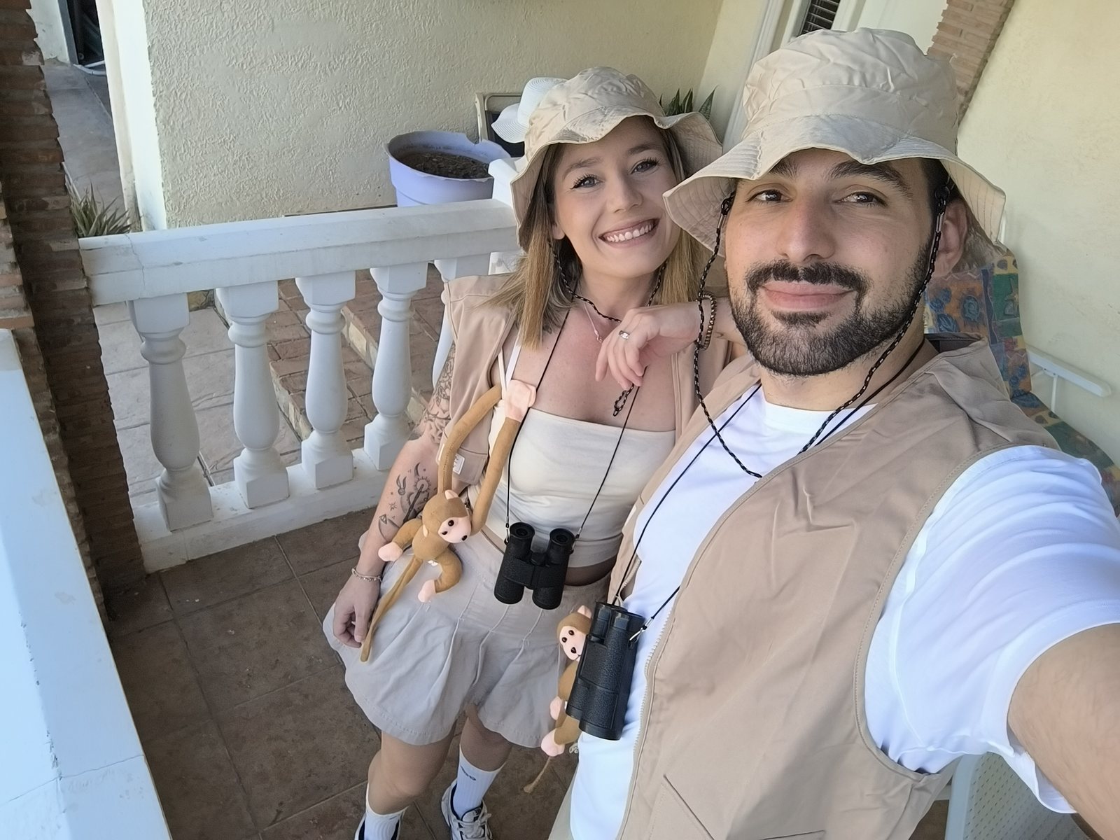 Eli y M. Ángel durante una excursión juntos